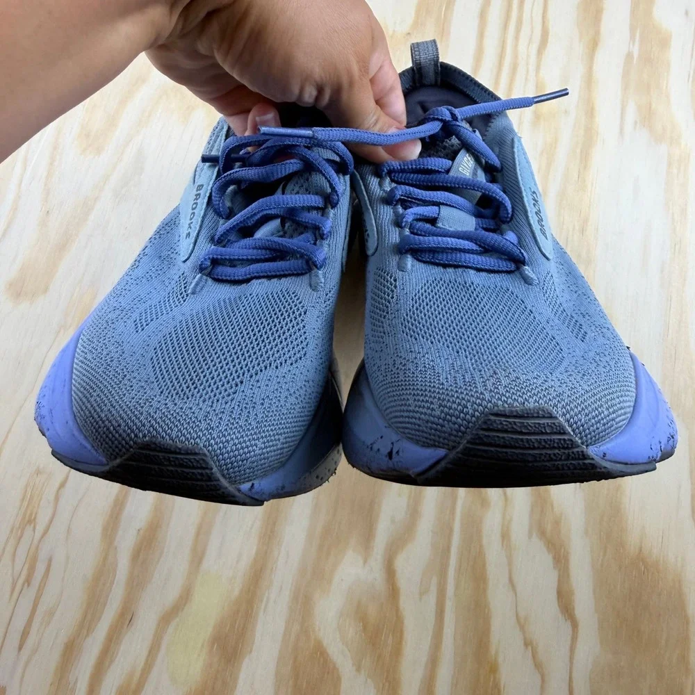 Brooks Glycerin StealthFit 21 Womens 6.5 Blue Purple Running Shoes Trainers